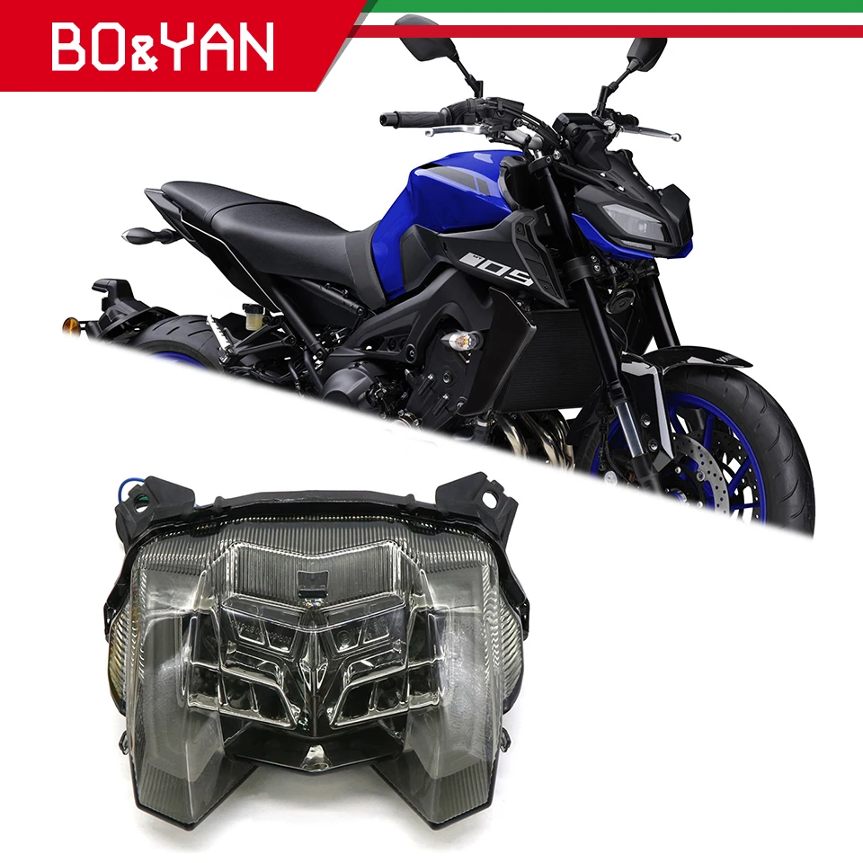 Mt 09 для Yamaha MT09 FZ-09 FZ09 мотоцикл задний светодиодный фонарь светильник задний стоп-сигналы поворота встроенный светильник