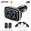 Jansite coche TPMS sistema de supervisión de presión de neumáticos sensores cigarrillo encendedor USB puerto sistemas de alarma de seguridad de coche de la presión de los neumáticos ► Foto 1/6