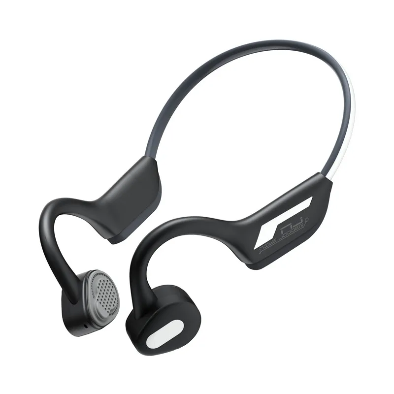 black Костная проводимость Bluetooth беспроводные наушники мужские спортивные не-в-ухо висячие шеи бинауральные водонепроницаемые светящиеся наушники J31 - Цвет: black