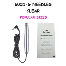 Pro Перманентный макияж Neddles 600D-G 10 шт круглых линий картридж Иглы для татуировки Needles1/2/3/5/7RL иглы Прямая