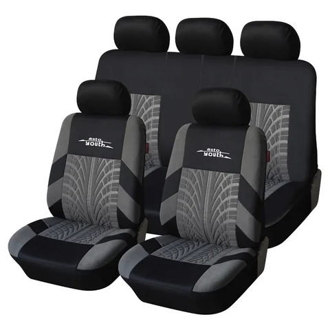Seat Cover Polyester Fabric Universal Set Red Car Styling Fit Most Car Interior Accessories Sedans Seat Covers for Car Care
