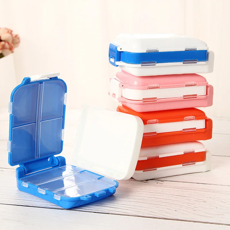 Коробка для таблеток мини 8 сеток коробка чехол контейнер органайзер