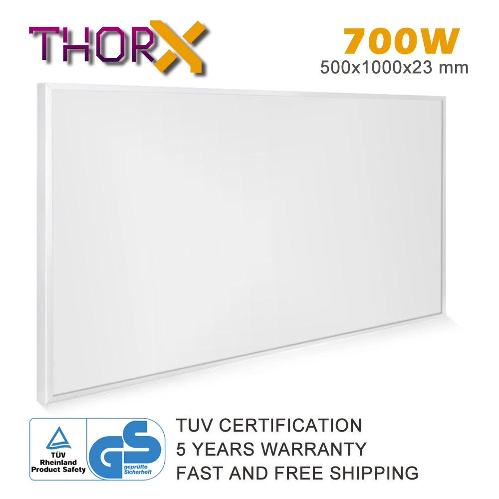 ThorX Panel calefactor por infrarrojos K700, calefactor de vatios, 60x100 cm, con tecnología de cristal de carbono|Estufas eléctricas| - AliExpress