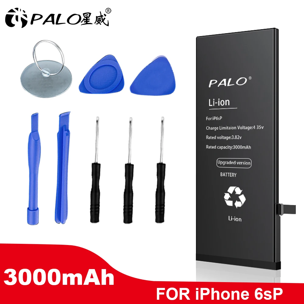 PALO аккумулятор для мобильного телефона для iPhone 6S Plus сменный аккумулятор большой емкости внутренний аккумулятор для iPhone 6S plus