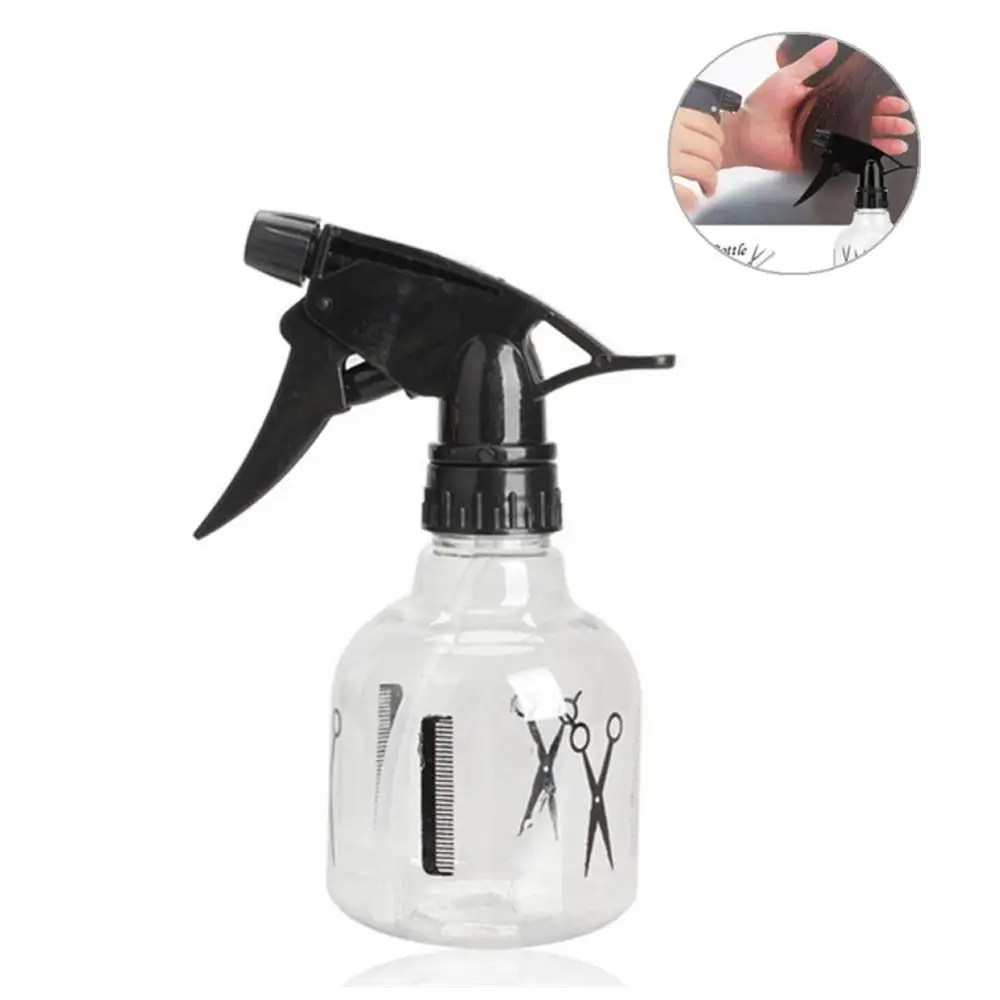 

250ml Plastic Spray Bottle Hairdressers Flower Plant Water Sprayer Salon Use Sprayer Transparent Refillable Press pump Bottles