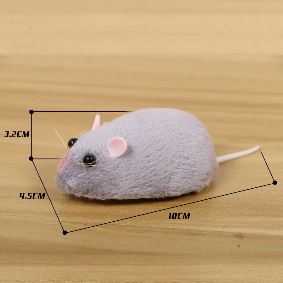 Игрушечная мышь беспроводная RC мышки для котов игрушки Электронное Дистанционное управление крыса высокоскоростное вращение Шутка игрушки для кошки собаки мини мышь