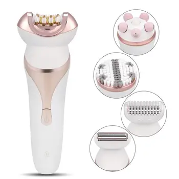 

Hair Removal Multifunctional Electric Facial Care Machine Electric Laser Epilator Women 4 In 1 Face Cleaning Brush Massager Face