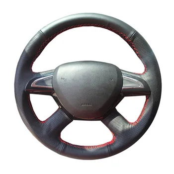 

DIY Genuine Leather Car Steering Wheel Cover For Skoda Octavia 2015 Rapid Yeti/ Protect Steering-wheel
