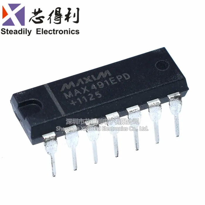 10pcs/lot New Max491 Max491cpd Max491epd DIP Package Transceiver IC | Электронные компоненты и принадлежности