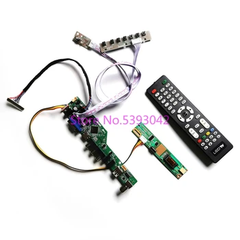 

For LP154W01(TL)(E1)/(TL)(E3)/(TL)(E4)/(TL)(E5)/(TL)(EA) 1280*800 1CCFL Remote LVDS 30-Pin TV analog VGA HDMI control board kit