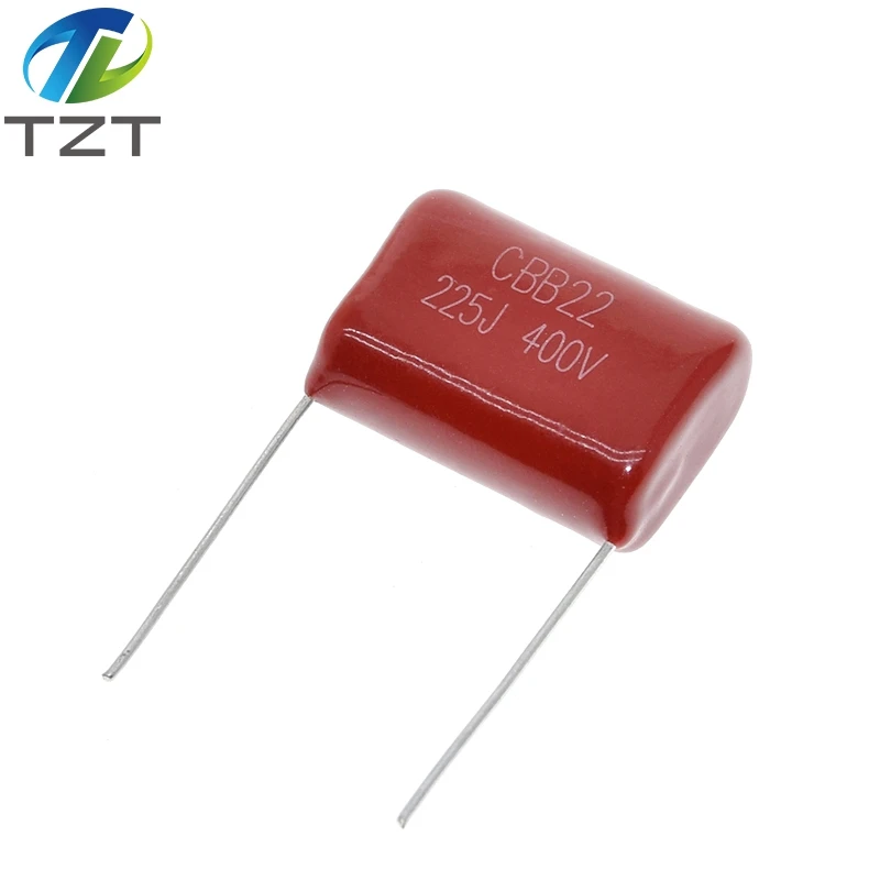 DIYTZT 10/30PCS 400V225J 2,2 UF Pitch 20M 225J400V 225 400V 2200PF CBB Polypropylen film kondensator – Detail 2