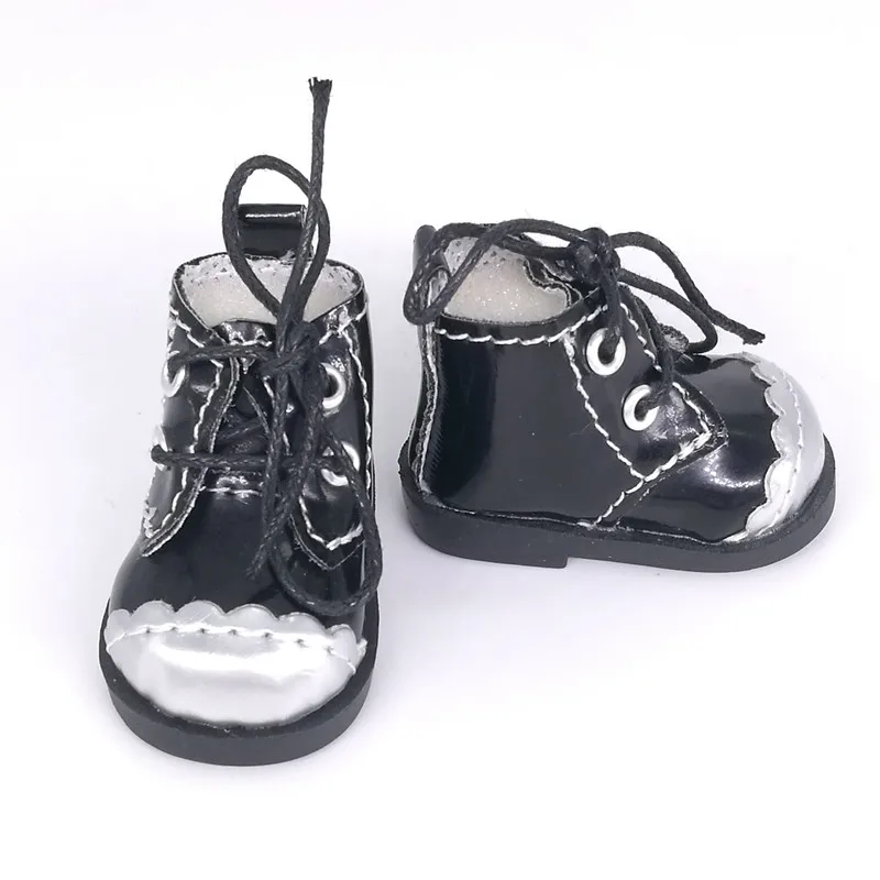 Tilda ботинки 5 см для KPOP EXO куклы игрушки обувь 1/6 кроссовки для EXO звезды 20 СМ Корея KPOP плюшевые куклы аксессуары для куклы игрушки - Цвет: Silver Black A