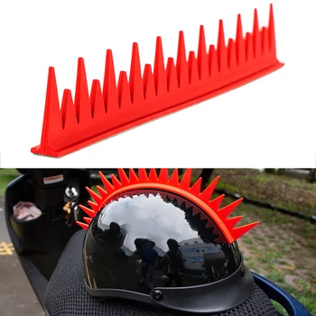 

2019 New Decor Strip With Self-adhesive Motorcycle Helmet Punk Style Decoration Motorcycle Helmet Silicone Trim Strip