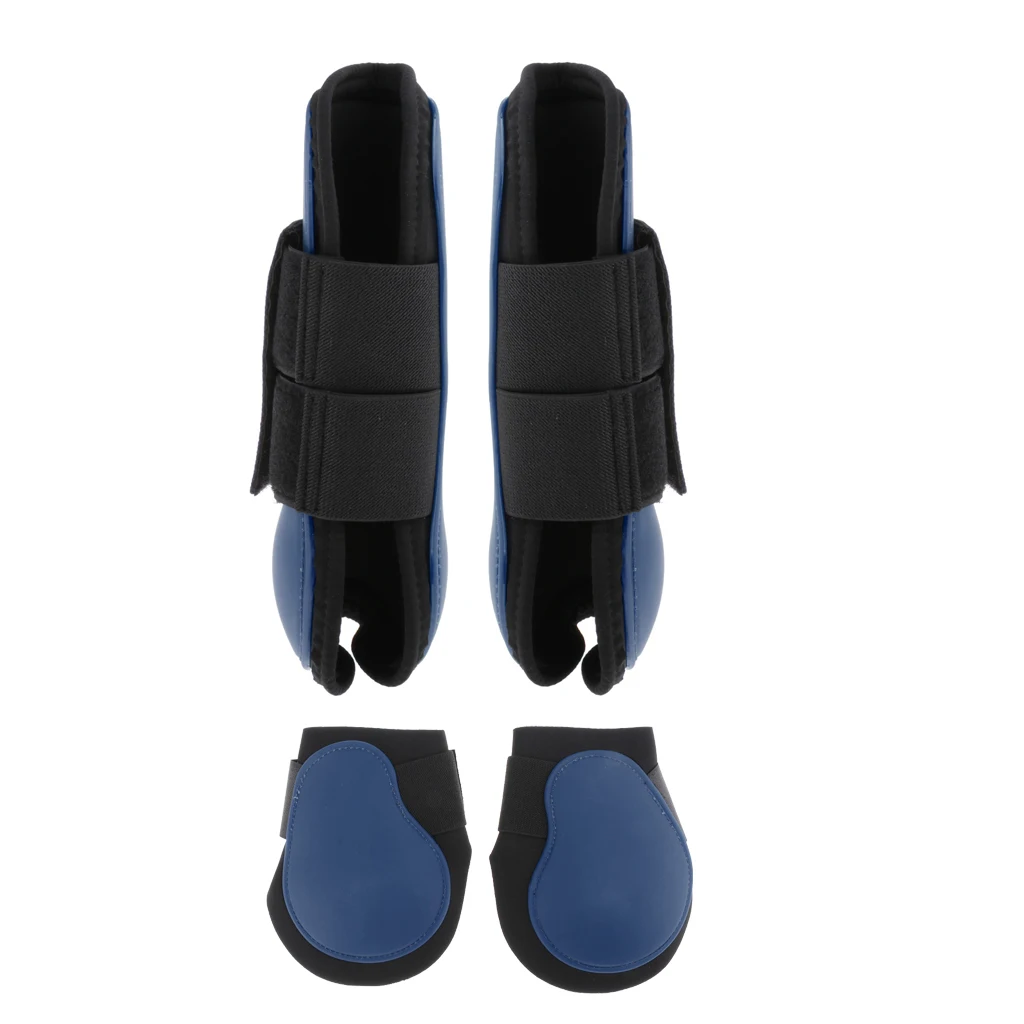 2 пары, лошадиные ботинки с поддержкой стопы, искусственная кожа, надежная защита ног, лошадиные сапоги для поврежденного сухожилия, дышащие, на выбор, цвета