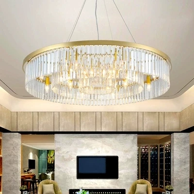 crystal living room round chandelier European creative personality room hall of the simple atmospheric restaurant chandelier