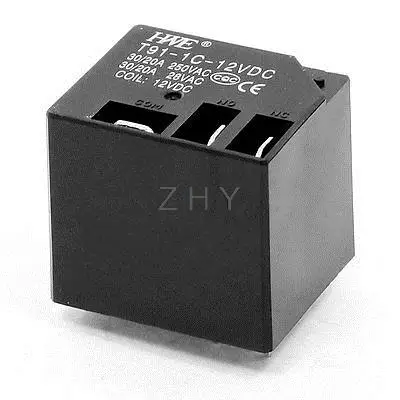 

DC 12V Coil Volt Voltage SPDT 5 Pin PCB Type Power Relay 30/20A 250VAC 28VAC