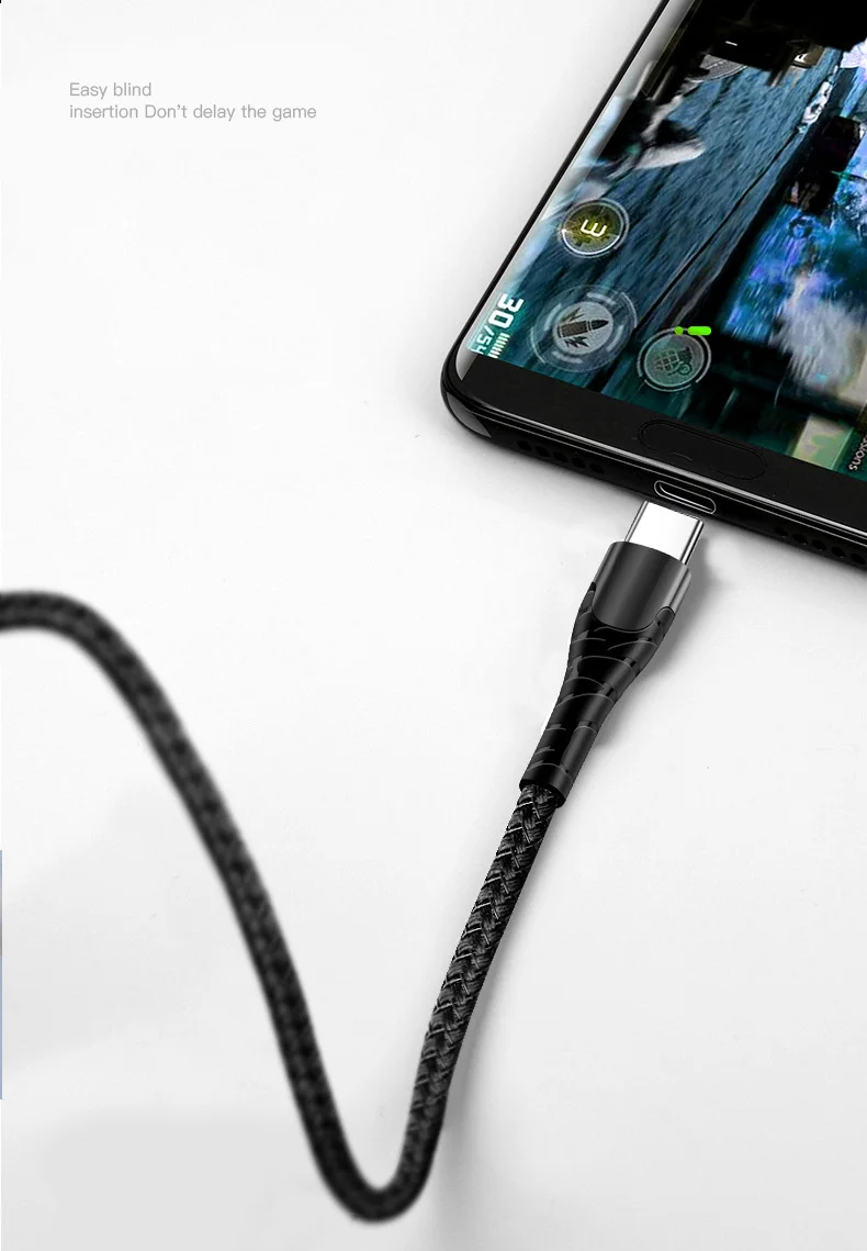 USB кабель для iPhone 11 XS 7 8 зарядное устройство из цинкового сплава Micro USB кабель для Android USB TypeC кабель для мобильного телефона для samsung