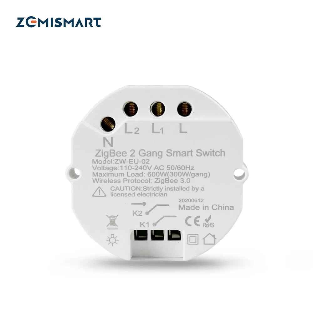 Zemismart Zigbee переключатель SmartThings Tuya светильник с дистанционным управлением