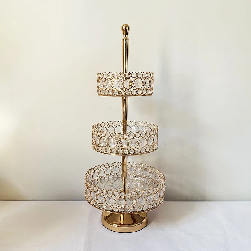 Rectangular Mirror-Top Cake Stand Risers Dessert Tray Set(Gold) 3 tiers cupcake stand - Цвет: 1pcs 3 tiers