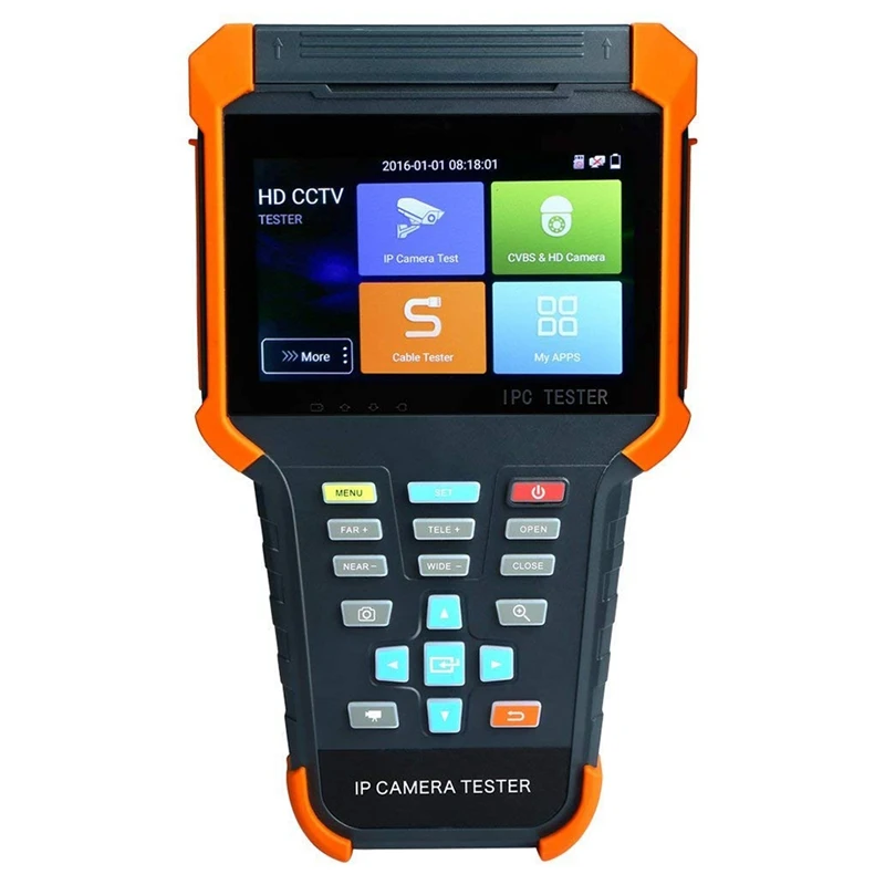 

4 Inch 5 In 1 Ips Press Screen Ip Camera Tester Security Cctv Tester Monitor With Tvi/Ahd/Cvi/Poe/Wifi/4K H.265/1080P Hdmi In/Rj