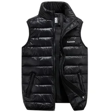 Hot Sales New Style down Feather Cotton Vest Men's Autumn And Winter Casual Thick Warm Men Waistcoat Coat Men's
