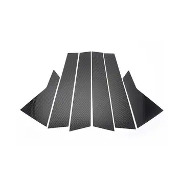 

6pcs/Set For Honda ACCORD 10th 2018 2019 Carbon Fiber Protective Trim Cover Car Window B-pillars Cars Pillar Sticker Car Styling