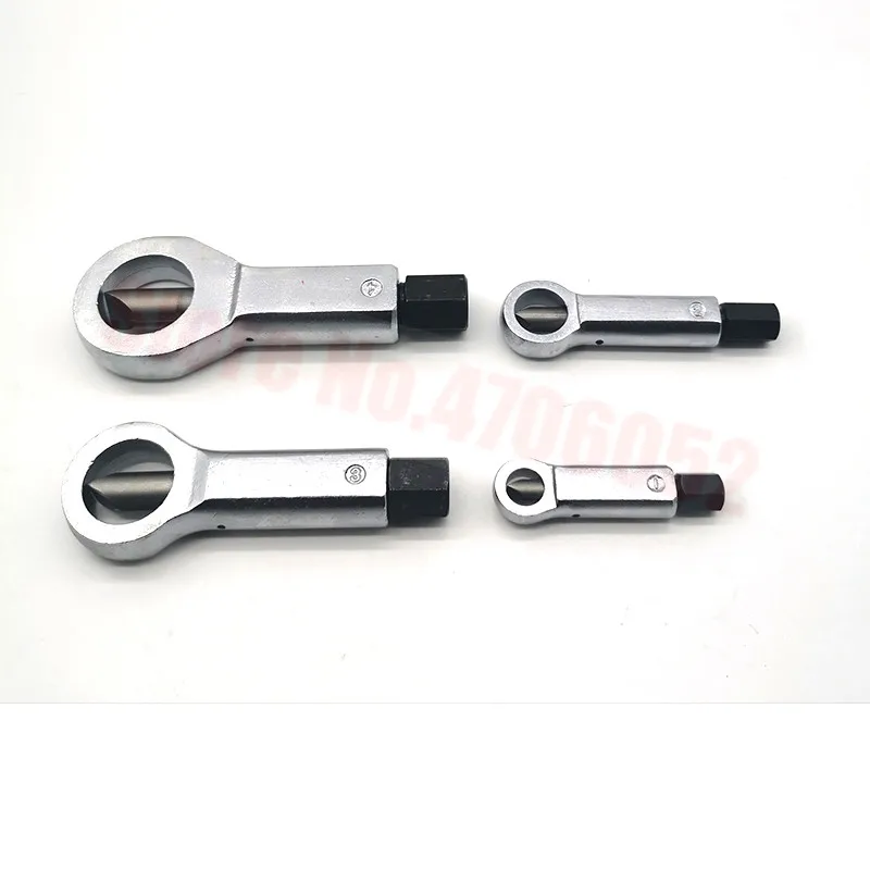 4Pc 9-27mm Heavy Duty Rust Resistant Damaged Nut Splitter Remover Rusty Nut Splitter Spanner Remove Cutter Tool Steel Wrench Hex