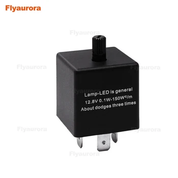 

Turn Signal Indicator 12V 3Pins Adjustable LED Flasher Relay Fix Blinker Indicator CF14 Car motorcycle accessories Automobile