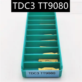 

10PCS TDC3 TT9080 Carbide Insert Turning Tool Turning Milling Cutter CNC Cutting Tool Slot Cutting