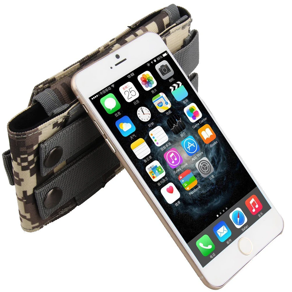 Чехол-кобура для Apple iPhone 6, 5S, 5, 4S, 4, для Galaxy S5, S4, S3, армейская тактическая сумка, чехол для сотового телефона с петлей на липучке