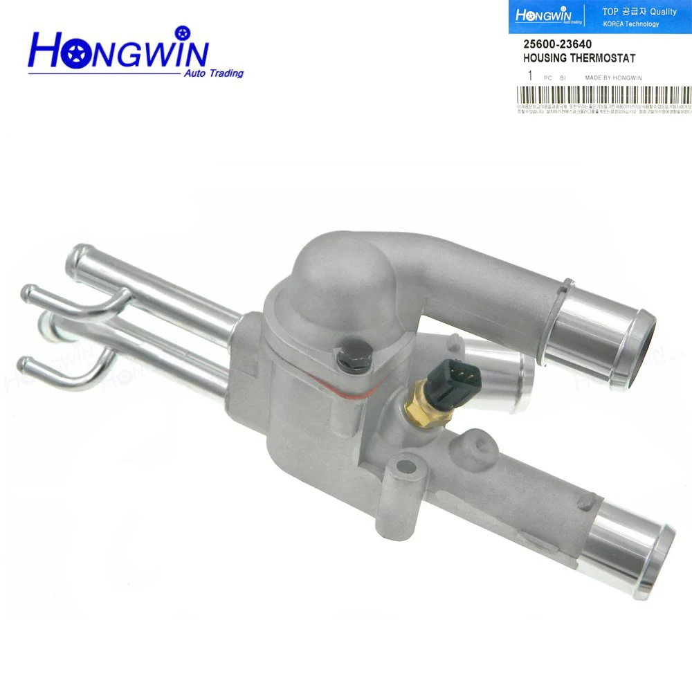 Thermostat & Housing Assembly For Hyundai & Kia - Fits Elantra, Kona, Veloster, Forte, Seltos, Soul