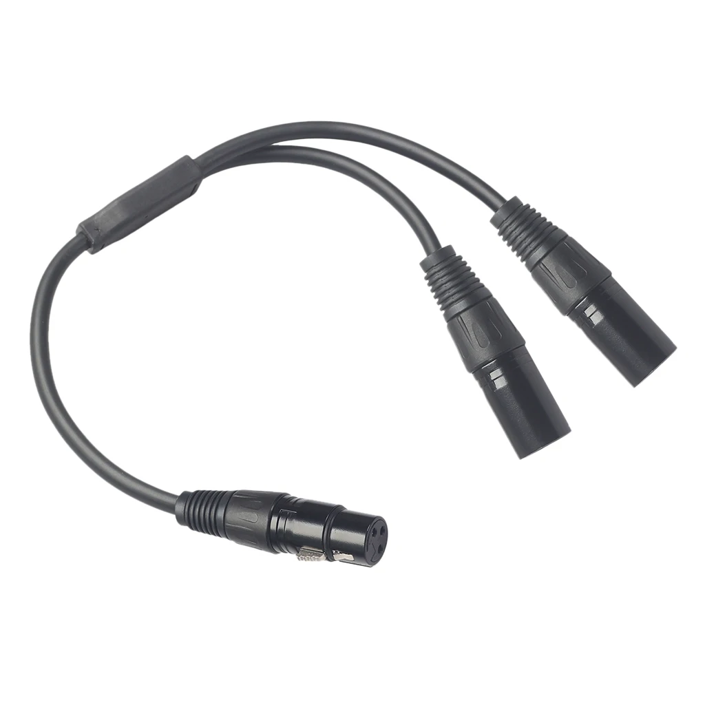 XLR 3 контактный 1 с разъемом папа на 2 портный Dual голени Гнездовой разъем Jack plitter