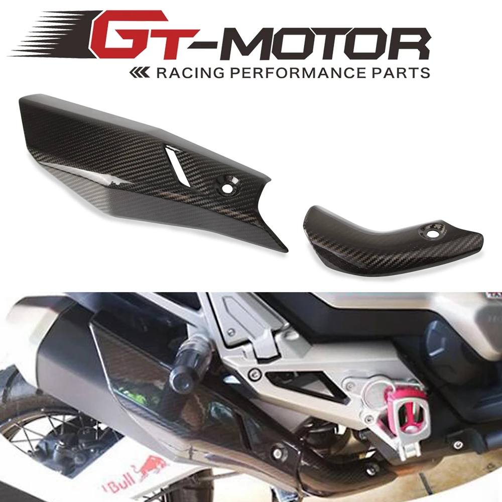 

Motorcycle Middle Link Pipe Exhaust System Heat Shield Cover Guard Muffler Shell For Honda X-ADV 750 XADV750 XADV 750 2017-2019