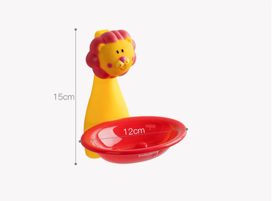 Soap box cartoon creative soap rack suction cup wall-mounted bathroom drainage hole-free bathroom household dish box