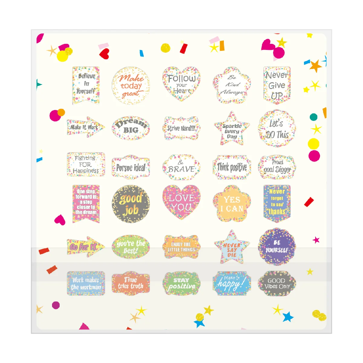 30 pcs English Letter stickers for Kids Students gift toy funny decal diy stickers phone laptop waterproof Toys For Kids