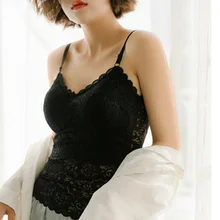 Женский Повседневный лифчик, сексуальные кружевные лифчики, облегающие красивые топы с открытой спиной, Длинный жилет, нижнее белье, сексуальное нижнее белье