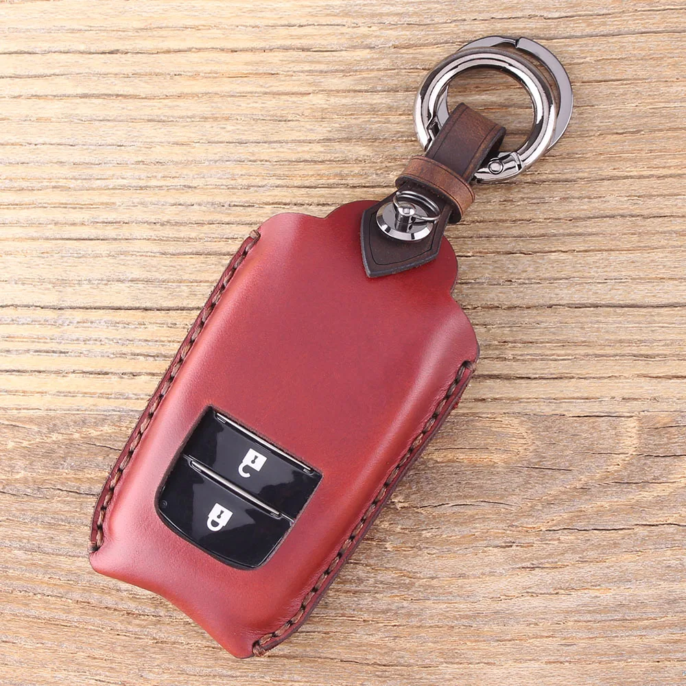 Чехол для ключей KEYYOU из натуральной кожи для Toyota Highlander CHR C-HR RAVE брелок