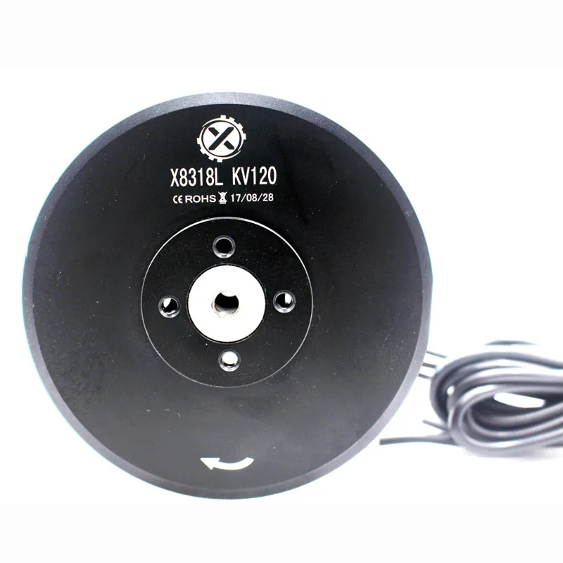 X8318L KV120 сельскохозяйственный бесщеточный двигатель CW CCW черный 12S двигатель для RC многоосевой модели самолета