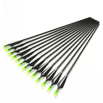 

6/12/24PCS Hot Selling Fiberglass Arrows With Replaceable Arrowhead Archery Hunting Outdoor Shooting Practice Accessories