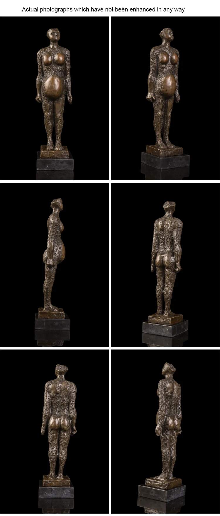 Germaine Richier бронзовая знаменитая художественная декоративная Бронзовая статуя беременной женщины скульптура