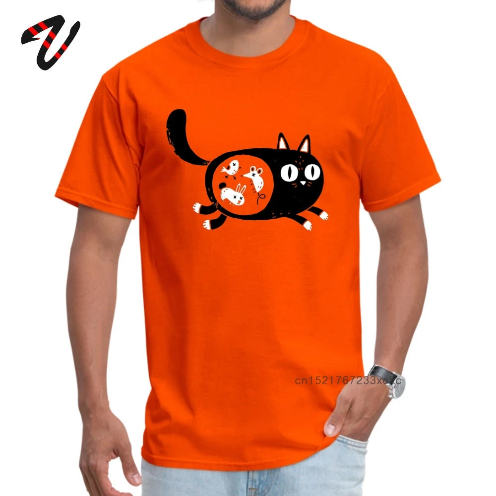 Orange Cat T Shirt for Men Its Whats Inside That Counts Dominant comfortable T-Shirt Designer Tops TShirt Summer/Autumn | Мужская одежда