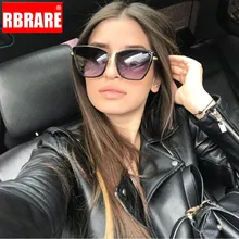 RBRARE, сплав, кошачий глаз, солнцезащитные очки для женщин, градиентные линзы, солнцезащитные очки, Ретро стиль, металл, Oculos Feminino, для путешествий, вождения, Gafas De Sol