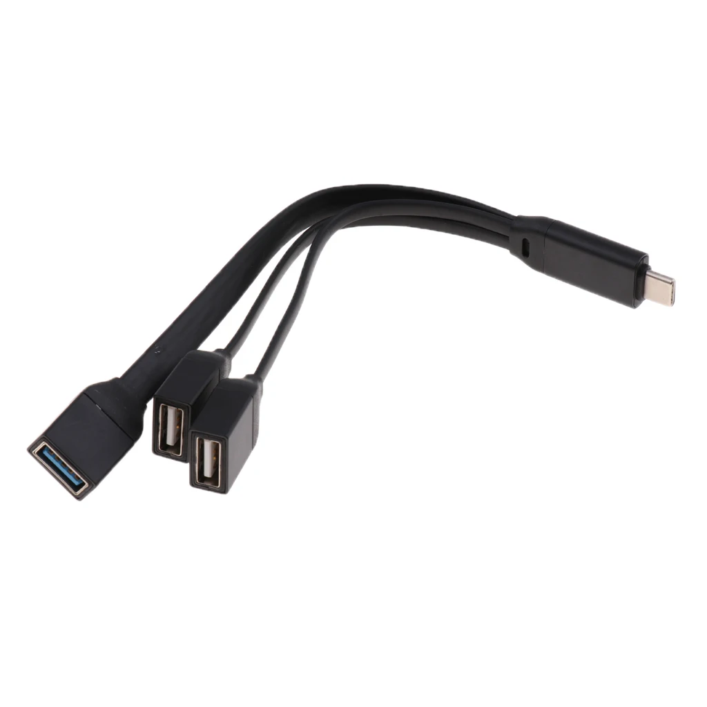 USB3.1 Тип C Мужской хост к USB 3,0/2,0 Женский Соединительный узел сплиттер кабель