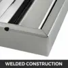 VEVOR 4/5 Slot Commercial Hood Filter Grease Baffle w/ Handle Stainless Steel Filter Stable Safe 6Pcs for Restaurant Industry 5