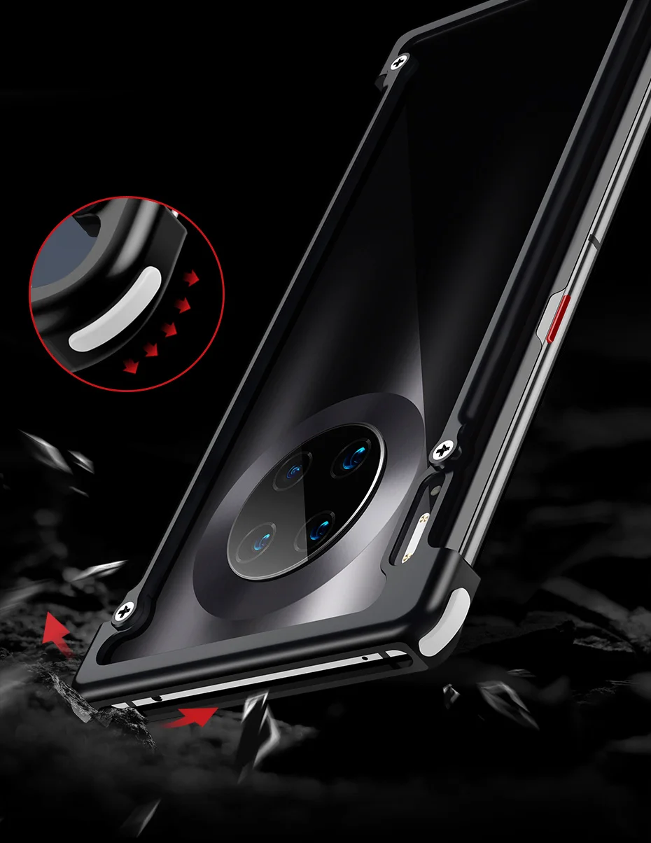 OATSBASF подушка безопасности Бампер металлический чехол для huawei mate 30 Чехол персональный металлический чехол для huawei mate 30 Pro Чехол для телефона