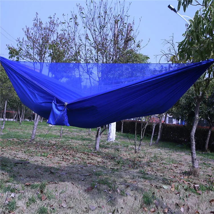 290x140cm Double Camping Hammock Holds Up to 700lbs Portable Lightweight Hammocks for Indoor Outdoor Hiking Backpacking Travel