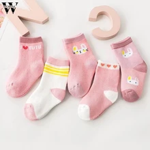Womail Fashion 5 пар Для детей от 1 до 10 лет; теплая и удобная, хлопок, высокое качество, носки, детские носки для девочек, носки из хлопка в стиле пэчворк
