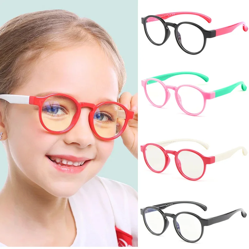 Детские синие светильник очки компьютерные наушники анти-Блики защиты покрытая