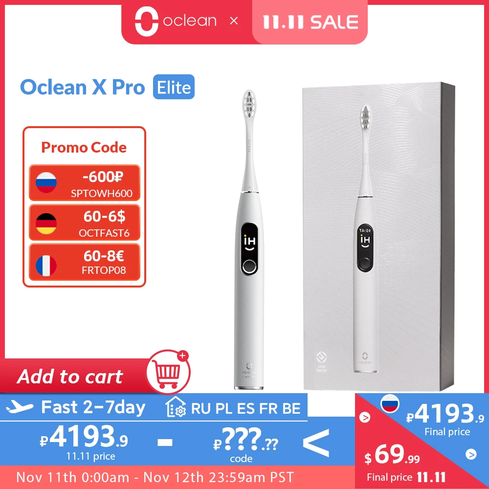 Welt Premiere]Oclean X Pro Elite Sonic Stumm Elektrische Zahnbürste Smart Elektrische Zahnbürste IPX7 Schnelle Lade Upgrade für X Pro|Electric Toothbrushes| - AliExpress