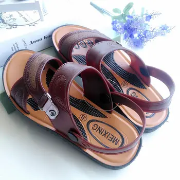 

Popular Summer Men's Beach Shoes Bathing Sandals Leisure Comfortable Flat Shoes Antiskid Outdoor Slippers Men's Shoes